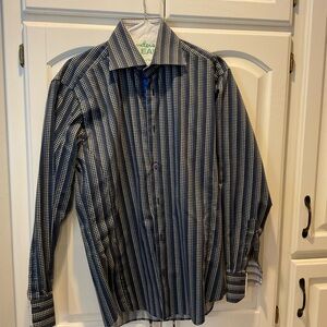 Men's Blue Striped Shirt